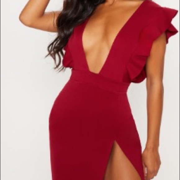 split leg bodycon dress